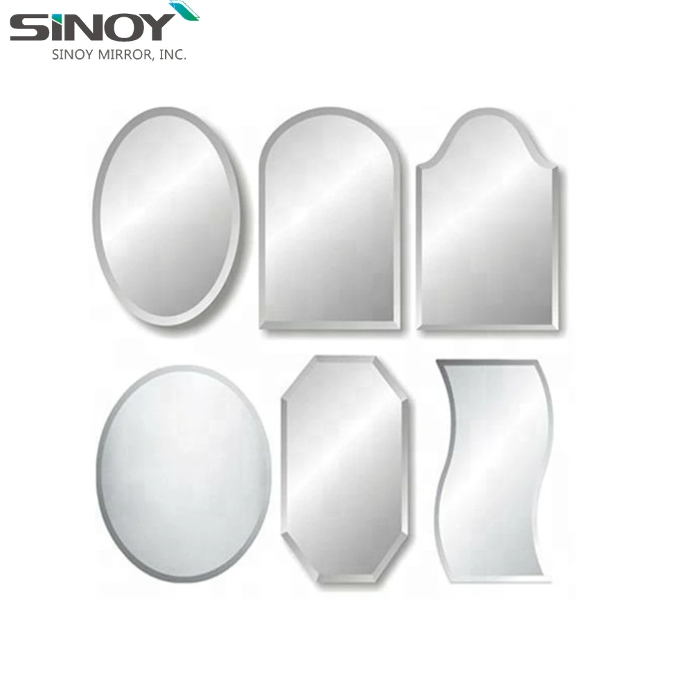 Home Decoration Wavy Frameless Wall Mirror Glass Mirror Brick Self-adhesive Paper Decorative irregular mirror
