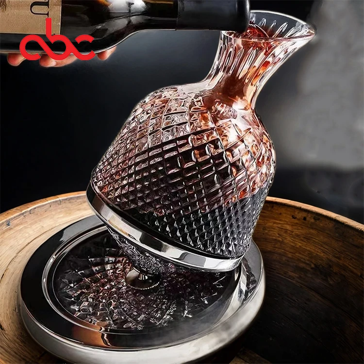 Изготовленный на заказ виски красное вино водка ликер 1500 мл Хрустальный графин лучший подарочный набор и бокал для вина с коробкой мужчин