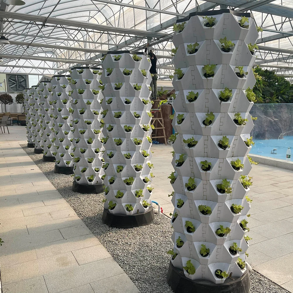 Smart Low Cost Greenhouse Aeroponic Vertical Tower Garden Hydroponic Grow Systems for Sale