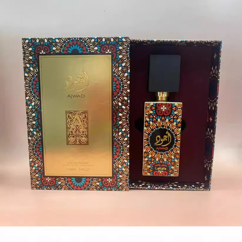 Wholesale 60ML LATTAFA AJWAD Arabic Perfume Unisex Middle Eastern Dubai Fragrance Exotic Long Lasting Scent