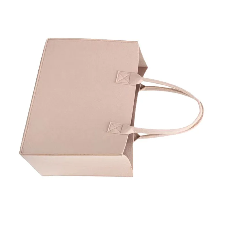 Primary School Students Supplementary Classes Bag Felt Handbag Book Bag with Document Storage File Cabinet