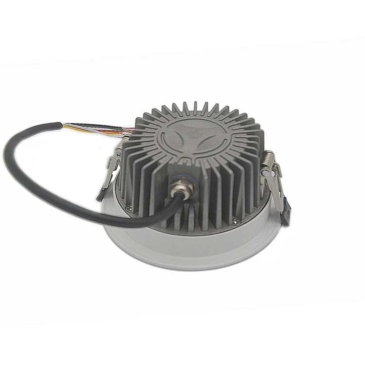 IP65 Led Recessed Downlight Dimmable Led Downlight 24V 12W RGBW Aluminum Residential ROHS CE