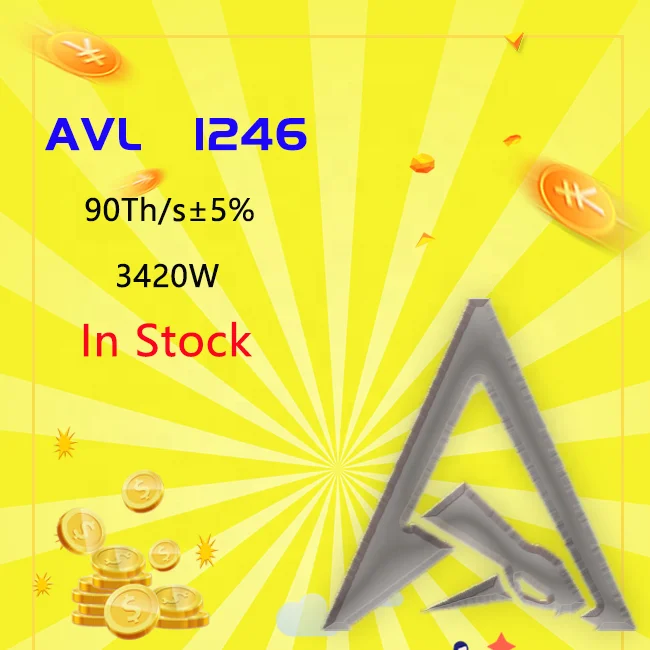 In Stock Used Awalon ASIC A1246 A1066 GPU Graphics Cards  90Th/s 3420W Awalon A1246 With PSU