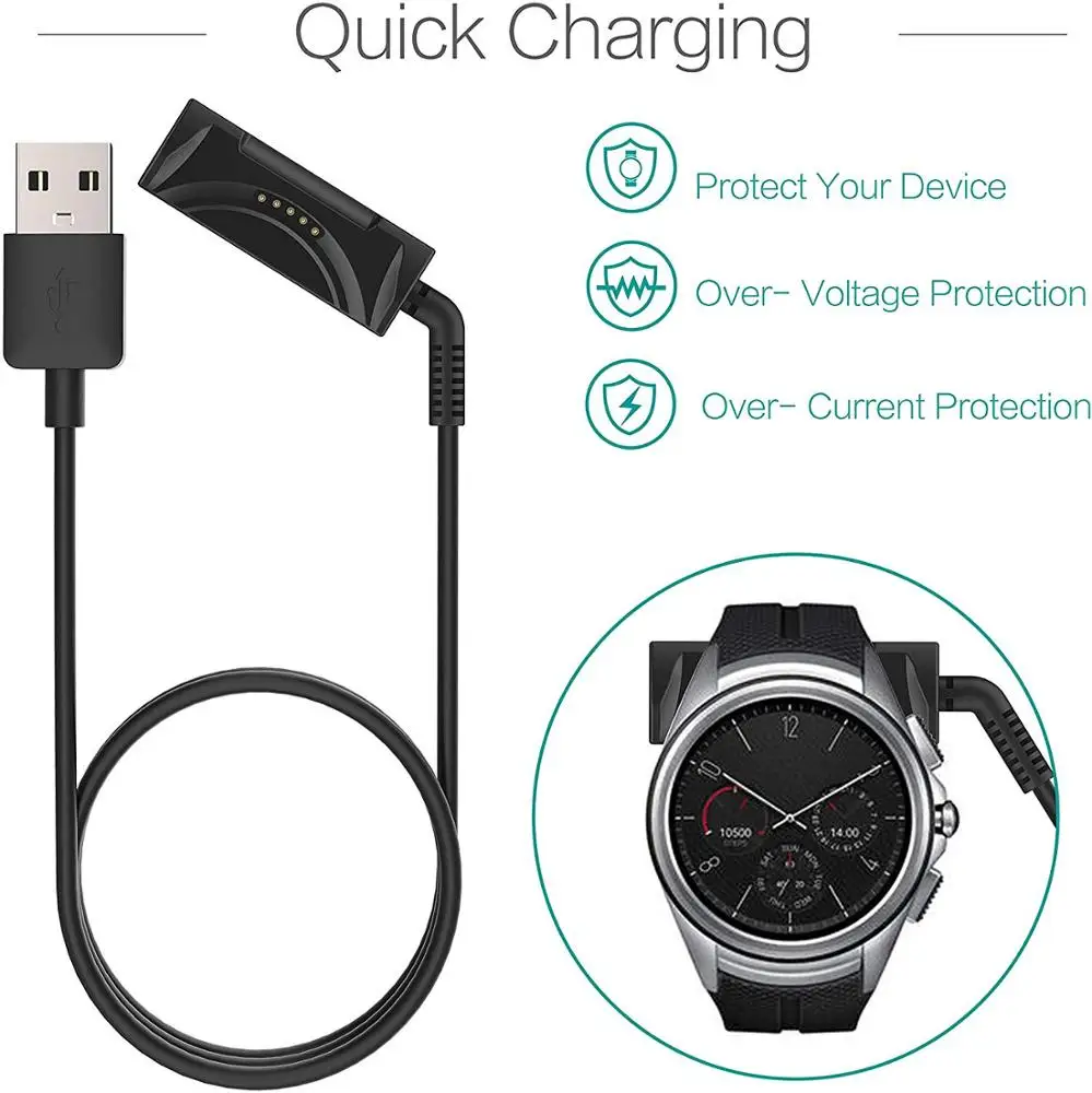  Зарядное устройство для LG G Watch Urbane 2nd Second Edition W200 USB-кабель зарядки 100 см аксессуары спортивных умных