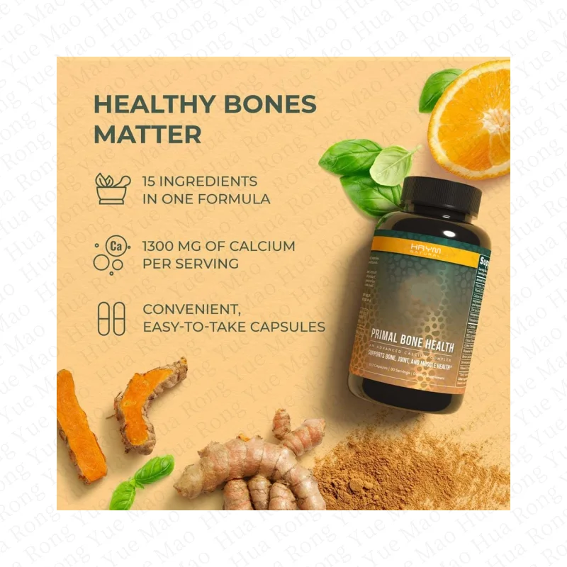 OEM Calcium Carbonate Bone And Joint Health Complex Capsule With Minerals Calcium, Magnesium, Potassium, and L-Carnitine