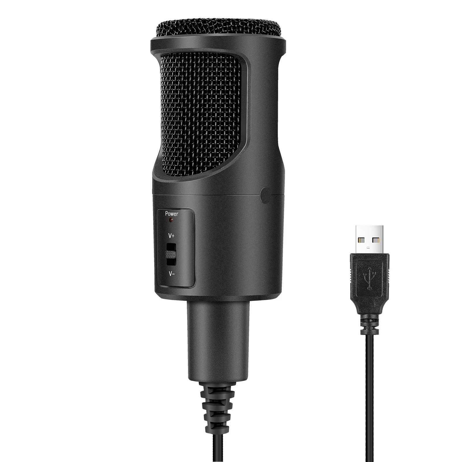 Компьютерный микрофон Профессиональный USB конденсаторный с штативом хост