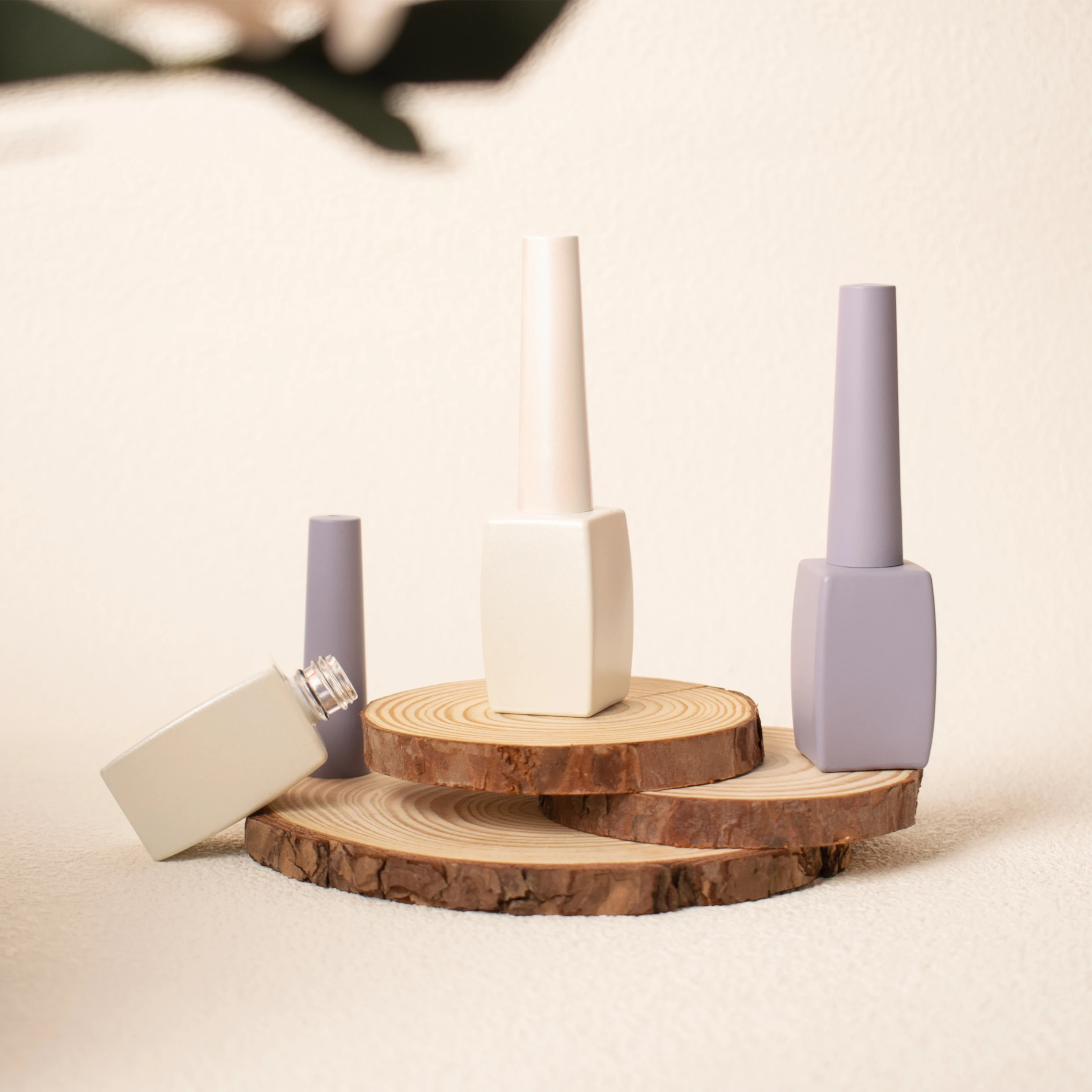 15ml matte unique gel nail polish oil glass bottle with brush custom made alcohol free nail polish glass bottle