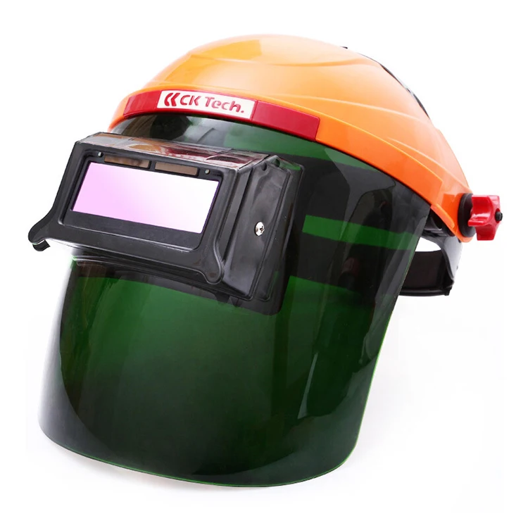 
Electric Welding Head-Mounted Welder Helmet Arc Anti-Baking Face Automatic Dimming Clamshell Mask 
