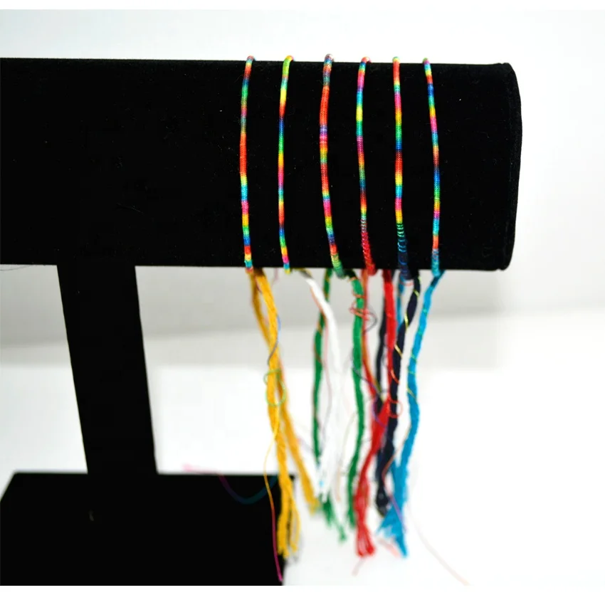 Hotsale Wholesale summer beach cute rainbow cheap anklet for couples