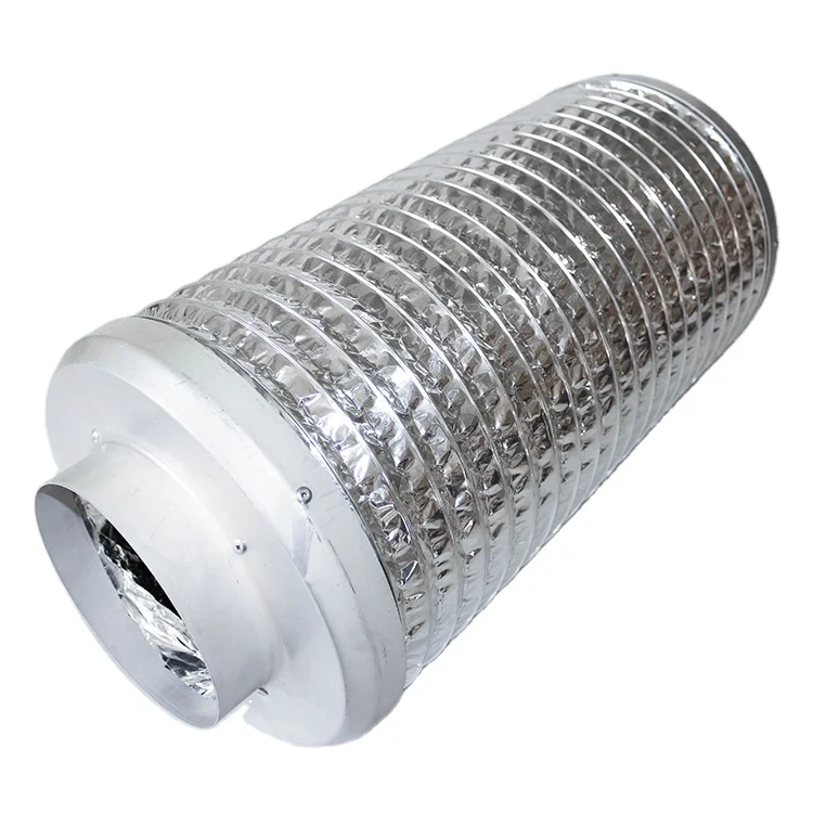 tube noise reducersaluminium air flexible pipesmcindustrial silencersilenciador industrial150 200 250