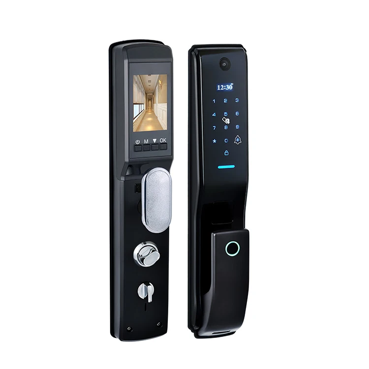 Smart Electronic Door Lock Fingerprint Password Automatic Card Wireless Mechanical Key Security Access Lock