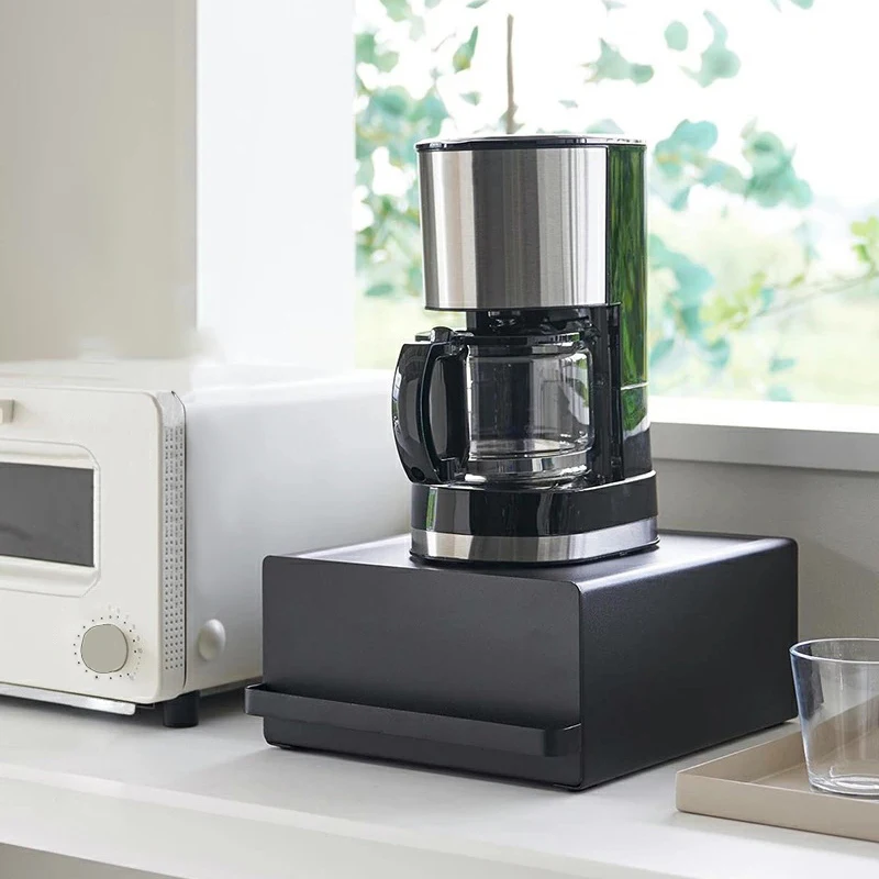 home mesa Metal Spice rack stackable Coffee cup holder stand With handle mug Tea organizer drawers box Appliances storage shelf