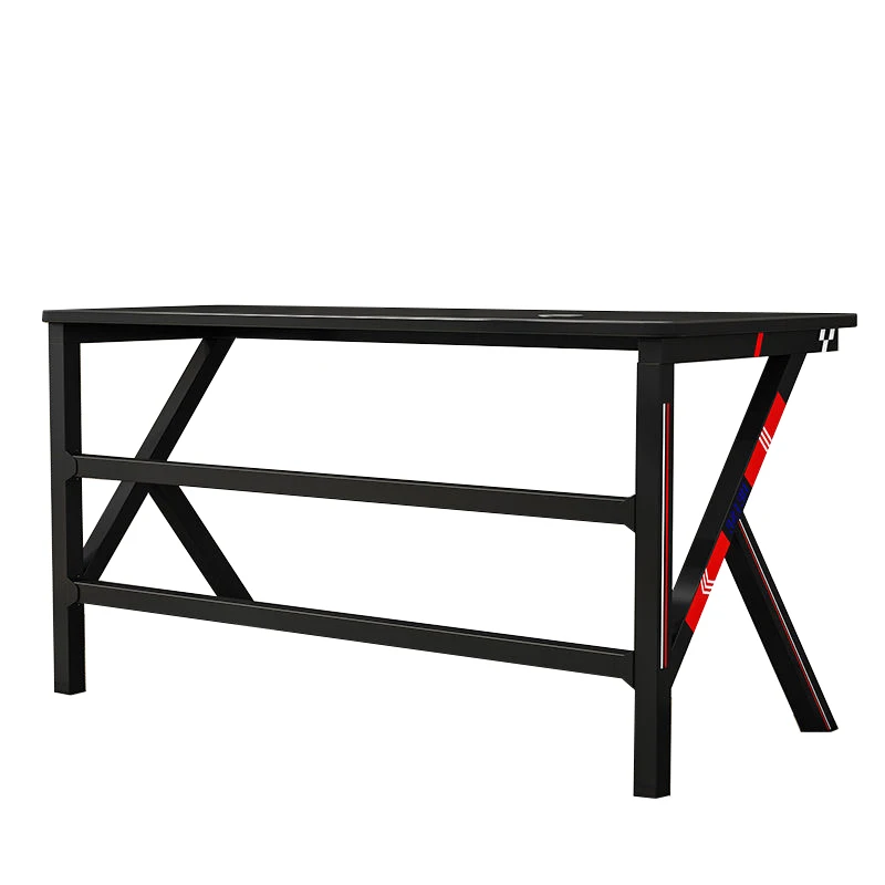 
Plain Simplicity Practical Solid Wood Metal Leg Computer Desk Home Office 