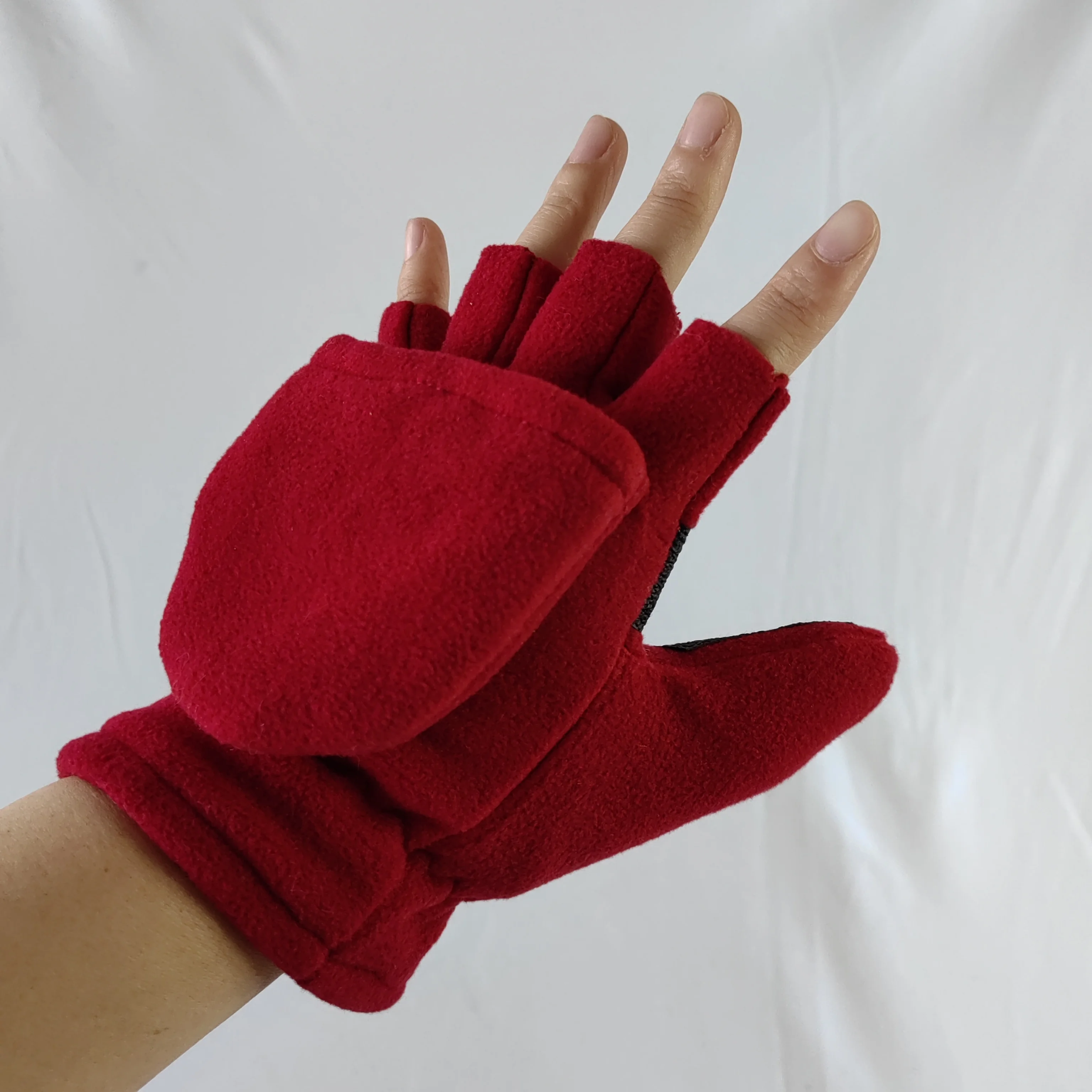 Wholesale custom fleece mittens warm mittens with good quality made in china