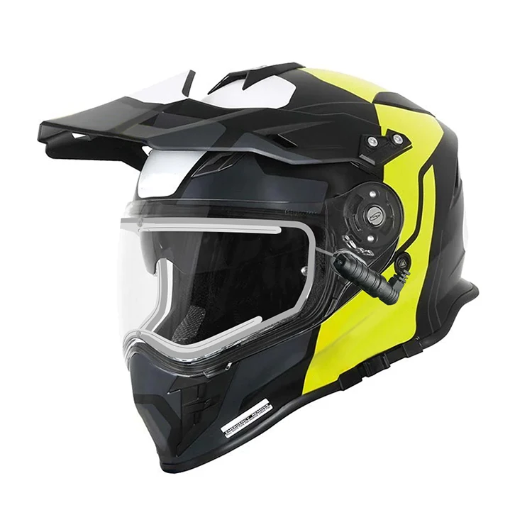 J34H  New Winter Outdoor Motocross Adventure Motorcycle Helmet Snow Heated Helmet Snowmobile Helmets