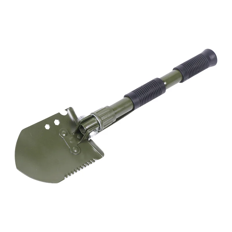 Heavy Duty Carbon Steel Camping Survival Gear Tools Entrenching Garden Shovel Multipurpose Folding Survival Shovel With Pick