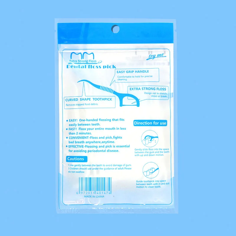 Оптовая продажа с фабрики зубной очиститель портативный мятный межзубной Флоссер зубная нить палка