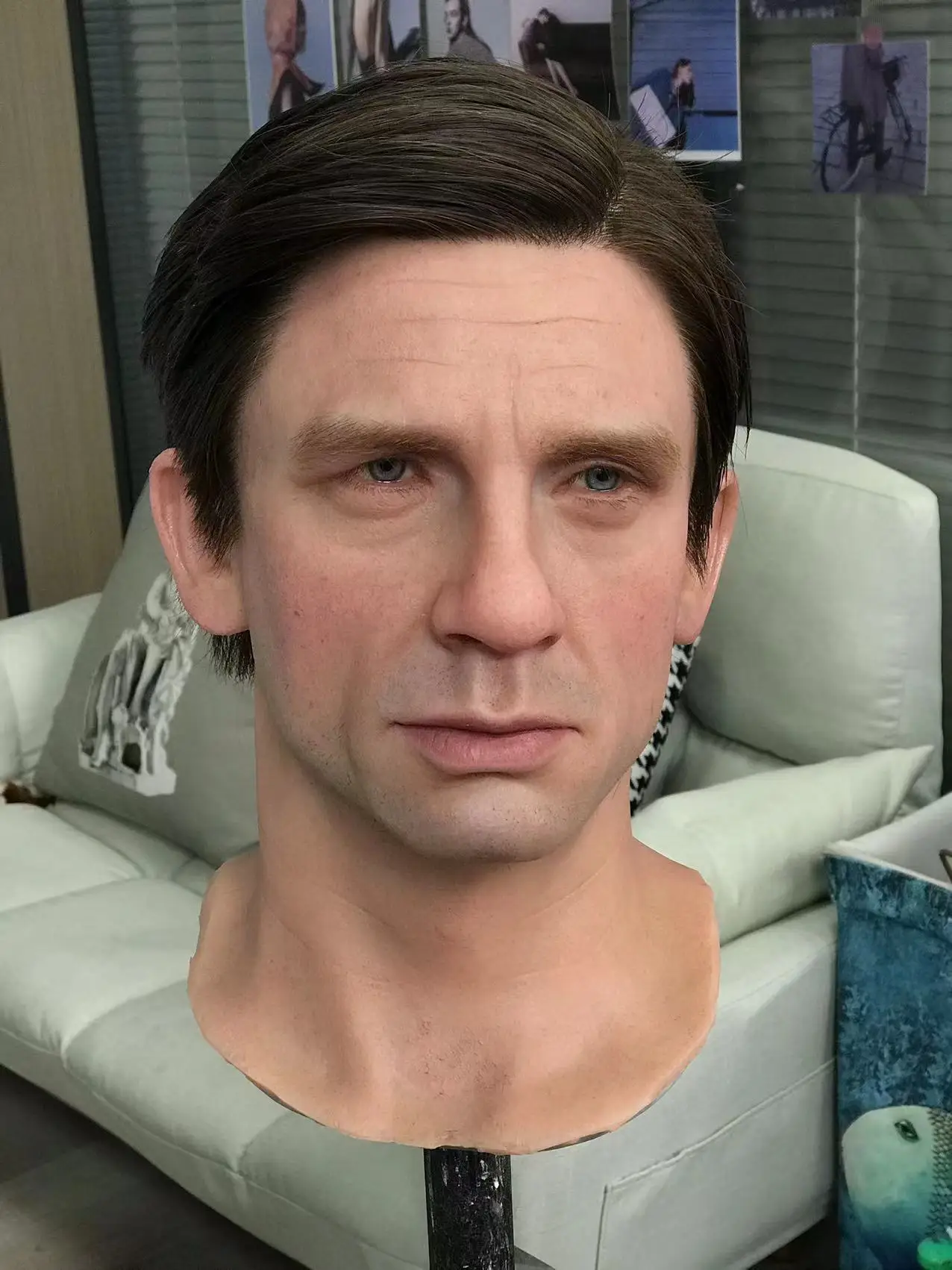 Hollywood Actor Celebrity Life SIze Wax Figure Head For Sale