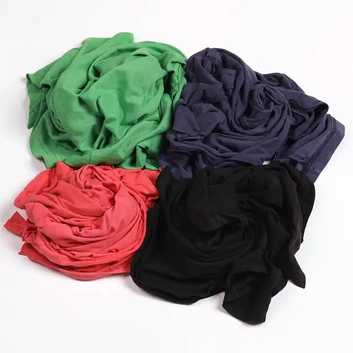Wiping Cloth Dark Color T Shirt Rags Wholesale Cotton Industrial Cleaning Cloth Floor Wiping Rags Cotton Cleaning