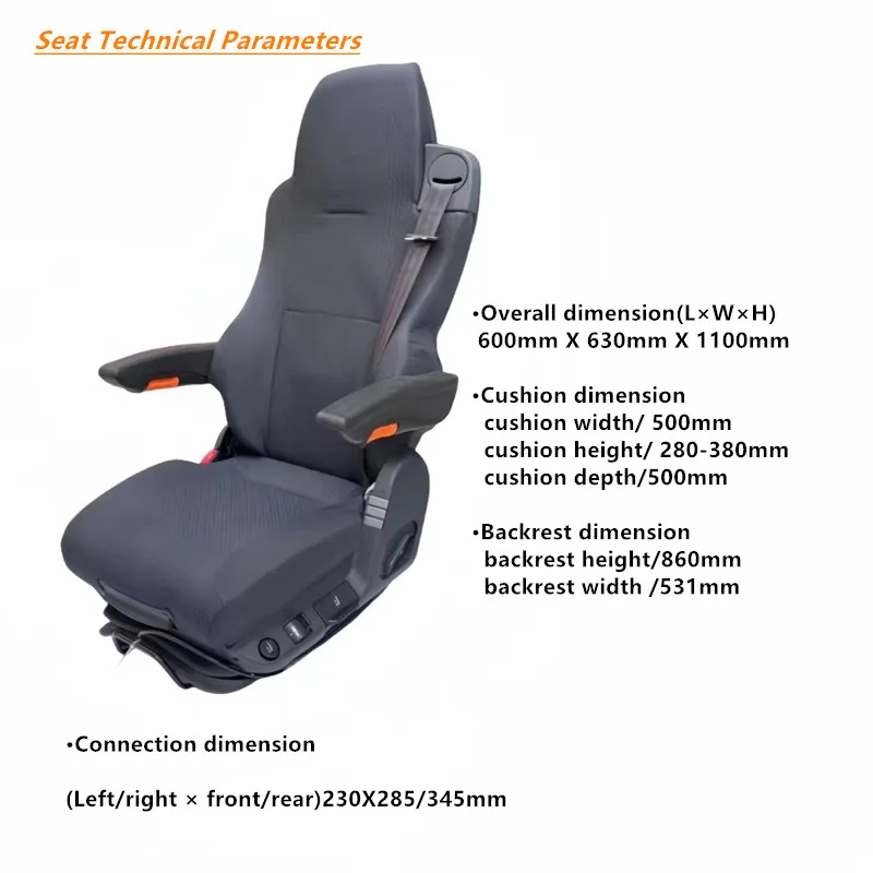 Factory Sale Premium Air Suspension Drivers Seat For Rail Applications Grammer Msg 90.6