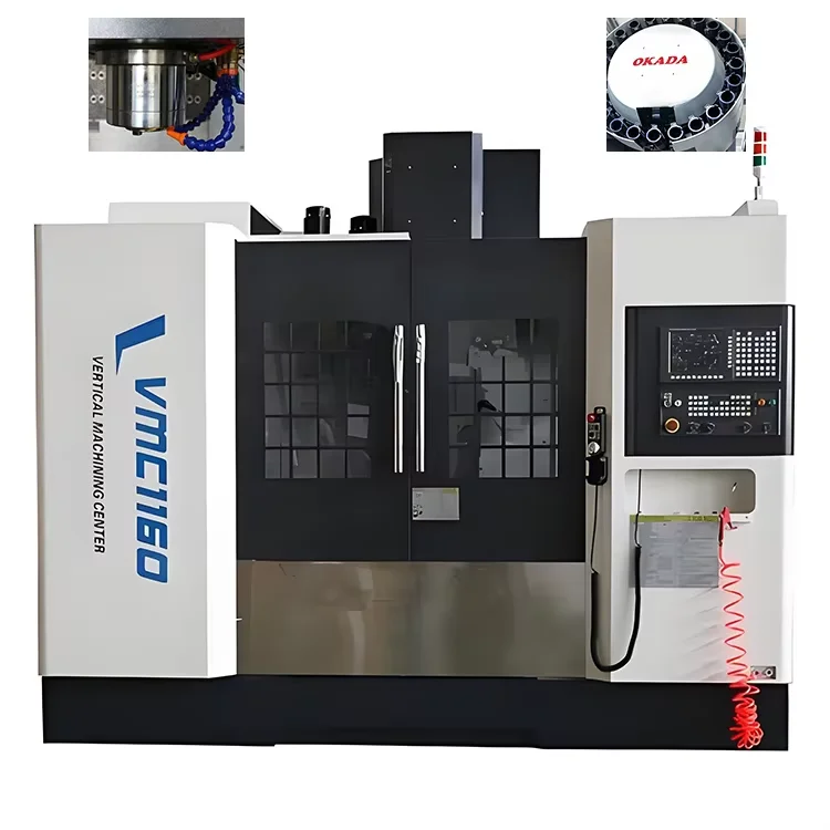Yijin CNC factory CNC machining center VMC1160 3-axis BT40 24ATC arm type tool magazine