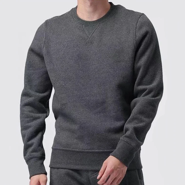 
OEM style casual sports wear custom logo round neck sweatshirts mens two piece sports suits wear sets for men 
