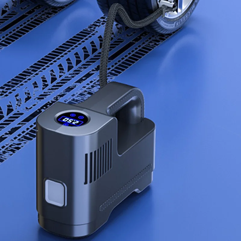 Type Wireless Mini Car Tire Electric Portable Air Pump Car Air Compressor 12v Electric Inflator Pump with LED Lighting
