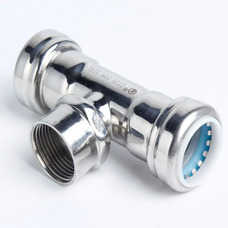 plumbing parts and accessories quick fitting connector SS 316L stainless steel fittings adapters metal pipe connector