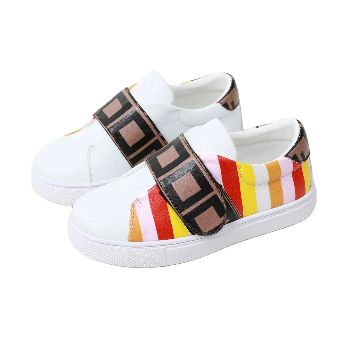 Hiking Sports Sneakers Casual Designer Kids Shoes Economical Custom Design Screen Printed Flat Casual Children Black 7-15 Days