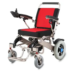 Material Lightweight steel powder painting Foldable Power Electric Wheelchair