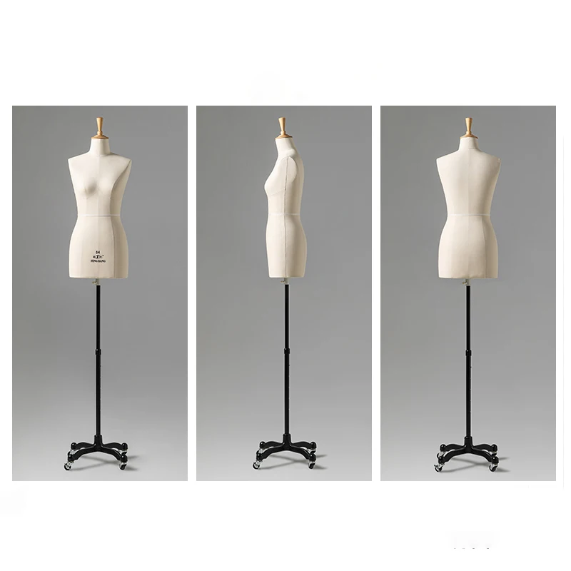 China Soft Dummy Pin Sewing Dummy Female Size Adjustable Dressmakers Woman Half Body Tailor Mannequin for Dressmaker