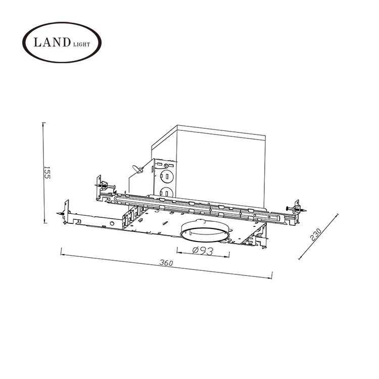 Best Selling Innovative Product Etl Listed Dimmable Square Or Round Led Trimless Recessed Downlight