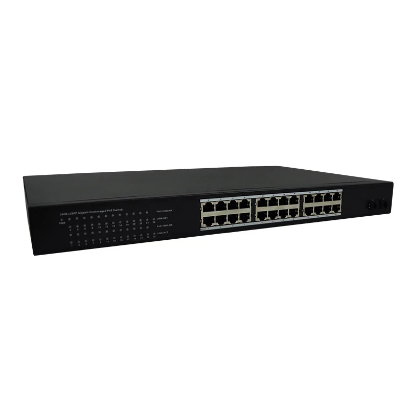 Коммутатор SG1241P 802.3ab/z/af/at 10000Base-tx 48 В PoE 24 порта гигабитный коммутатор