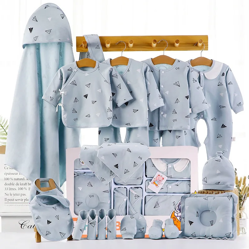 Wholesale 18PCS 22PCS Baby Sleepwear Gift Package Newborn Clothes Baby Gift 100% Cotton Baby Clothes Gift Set
