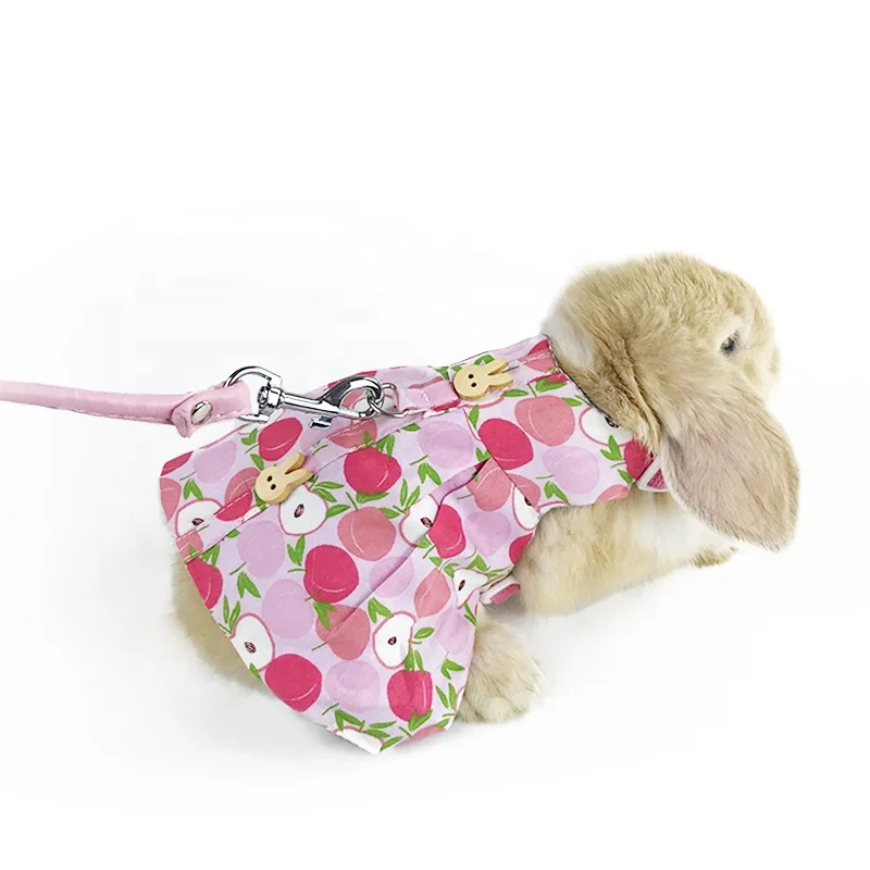 Rabbit Clothes Pet Adjustable  Harness and Leash, Rabbit Clothes Outfit for Ferret Guinea Pig  Bunny Hamster Rabbit Baby Clothes