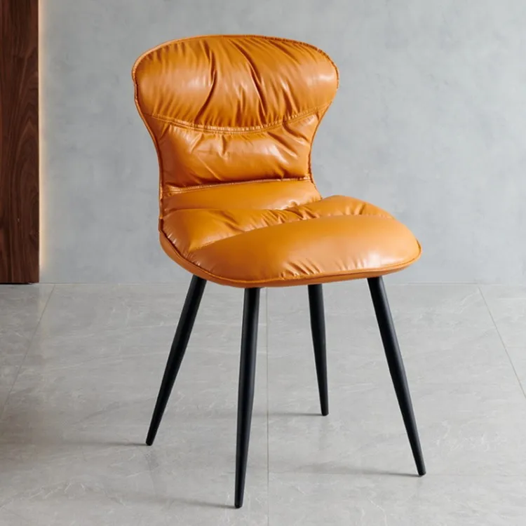 Pao Pao chair Home modern minimalist restaurant light luxury backrest iron hotel cafe nail art chair