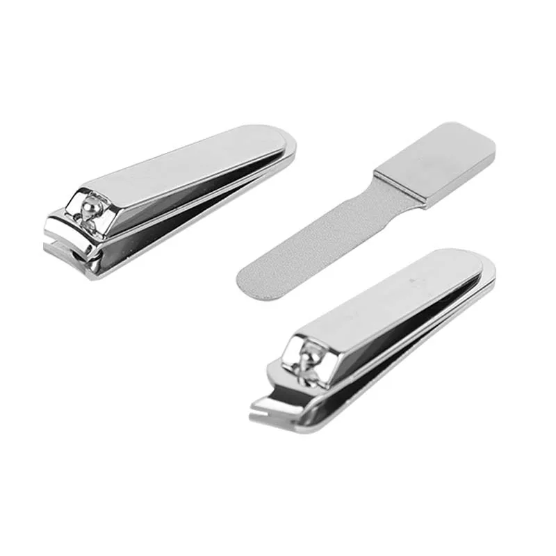 New Portable Travel Cuticle Trimmer Nail Clippers and Nail Files kit 3-in-1 Stainless Steel Manicure Set with Carrying Case