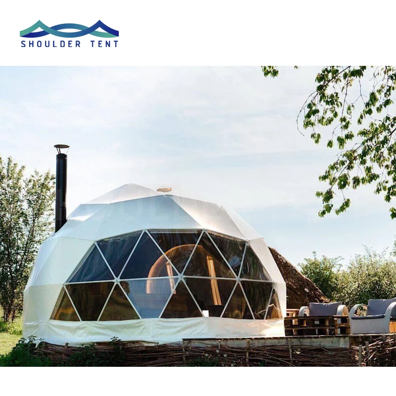 Factory price sunproof dome tents transparent winter hotel dome small geodesic igloo dome tent for airbnb