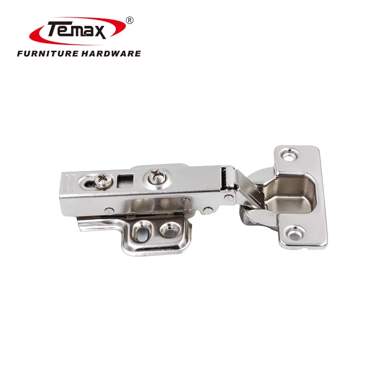 4 Hole Plates Adjustable Screw Selfclosing Auto Hinges Hydraulic Furniture Assembly Spring Hinge