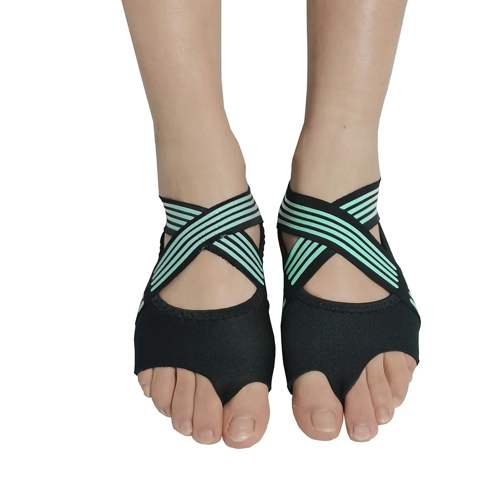 Custom Open Toe Non Slip Yoga Socks Pilates Dance Ballet Yoga Shoes for Women