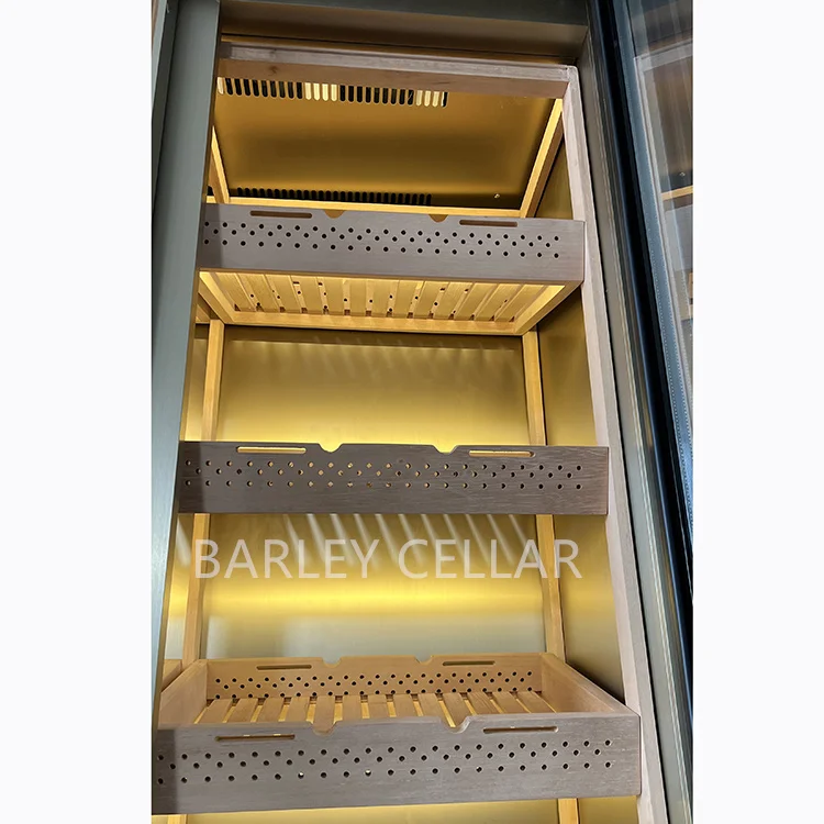BARLEY cellar custom low noise inverter compressor cooling commercial cigar humidors