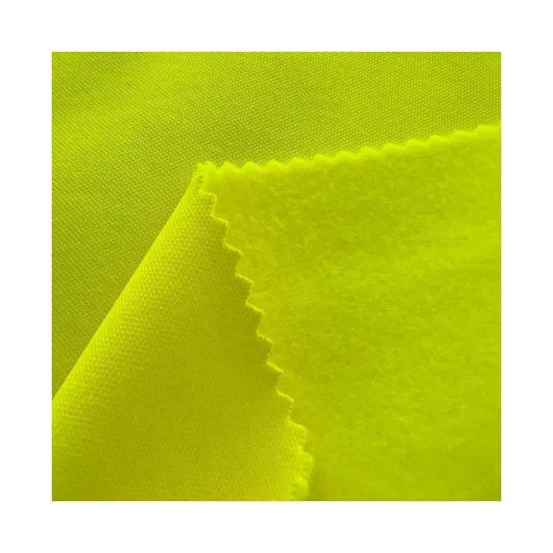 High-Quality Customization Fluorescent Soft Yellow 100% Polyester PK Fleece Fabric Sweater