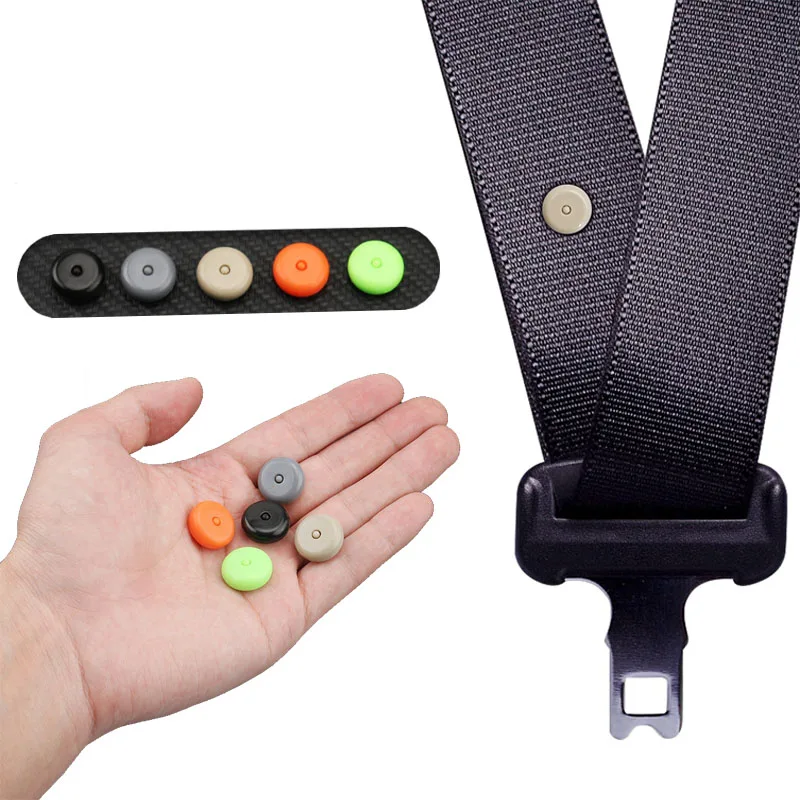 Universal PP Polypropylene black beige grey red vehicle auto car safety seat belt fastener clip stopper buckle button