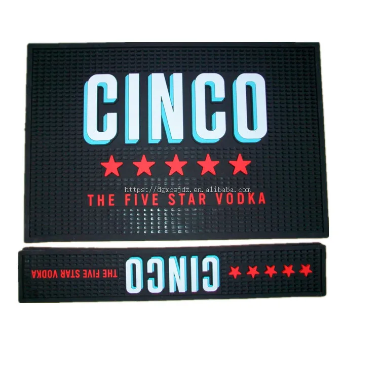 Bar PVC mat rotary wine glass, personalized beer drinking mat, with logo alcohol bar waterproof mat