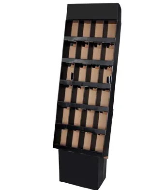 Hot Sale Supermarket Corrugated Display Rack Advertising Promotional headset Earphone Cardboard Paper Displayed Stand Shelf Rack