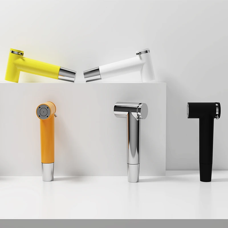 Muslim Silver ABS plastic High Pressure Spray Hand Shattaf Toilet Bidet Sprayer for Bathroom
