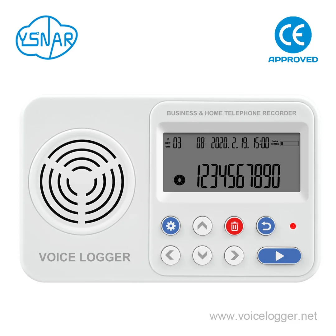 1 Line SD Card Household Standalone Crime Prevention Telephone Recorder with Answering Machine & Voice Announcement