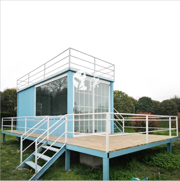 Fully Assembled Modular Prefab Home Contemporary Steel Structure Office Container House