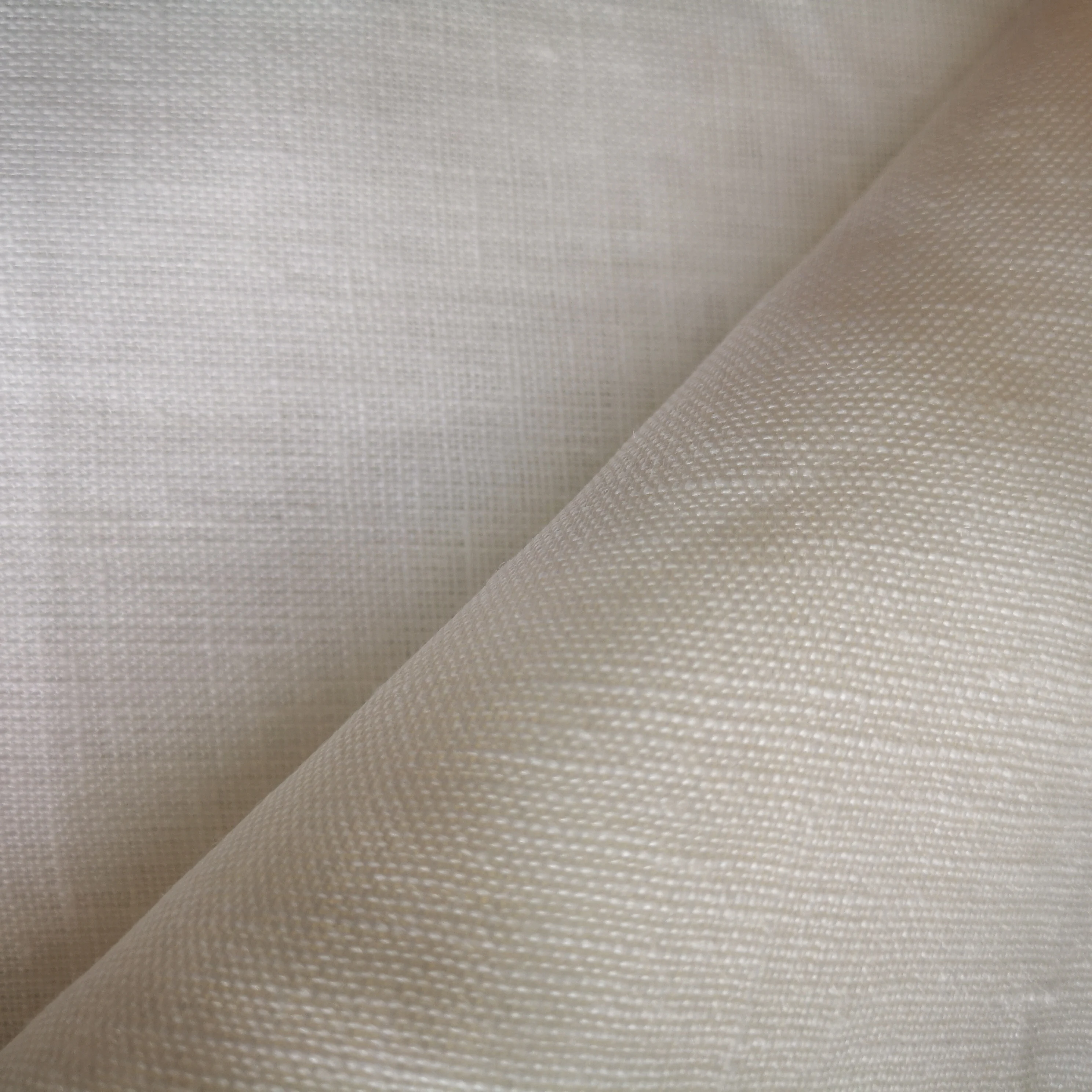 3636  PFP and PFD white color linen fabric for printing and dyeing