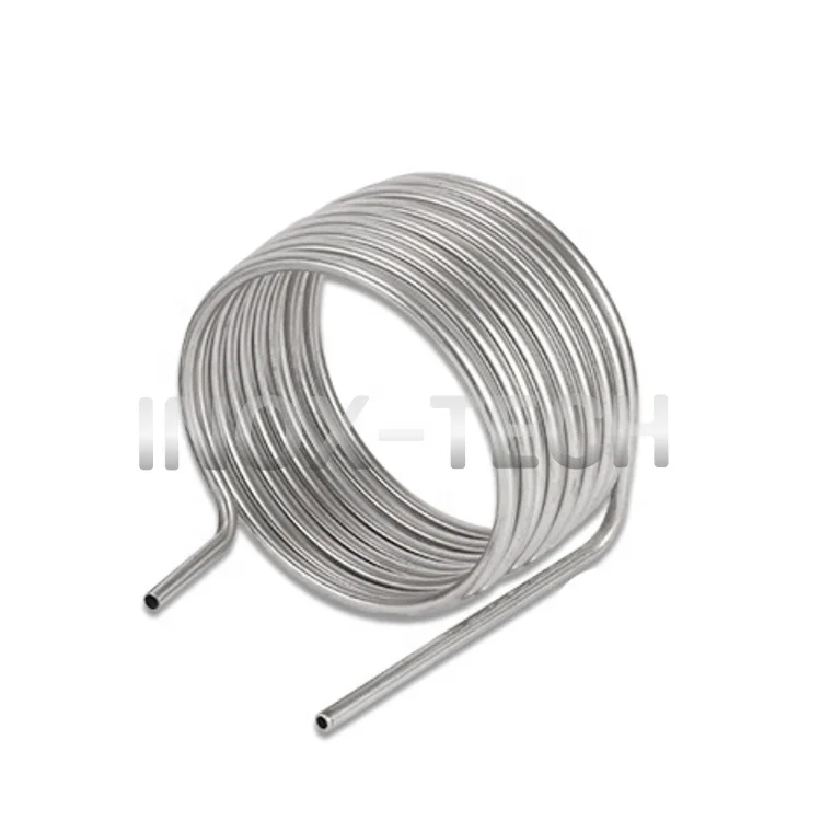 Спиральная трубка из нержавеющей стали 304 316, пивная машина, охладитель, машина для напитков, Холодильный двойной теплообменник